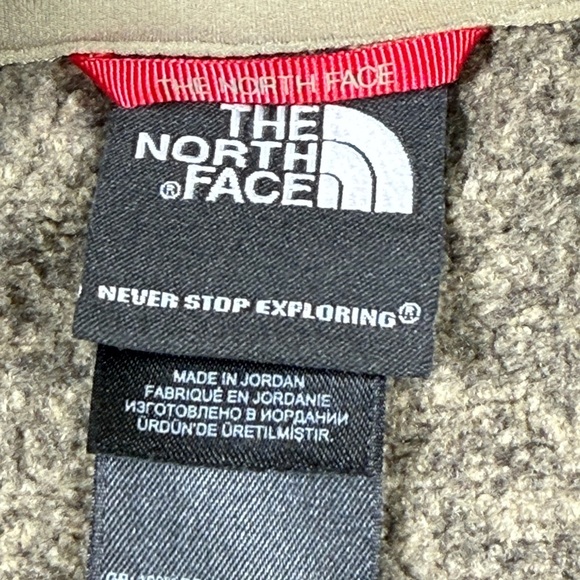 The North Face Men’s 3XL Brown Quarter Zip Fleece Pullover Hiking Outdoor - Picture 8 of 10